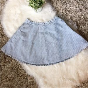 Pinstripe circle skirt